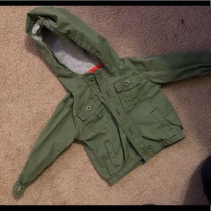 Green army light duty jacket
